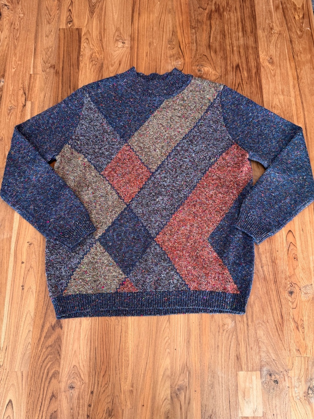 Vintage Alfred Dunner Eclectic Grandpa Sweater Men’s Small
